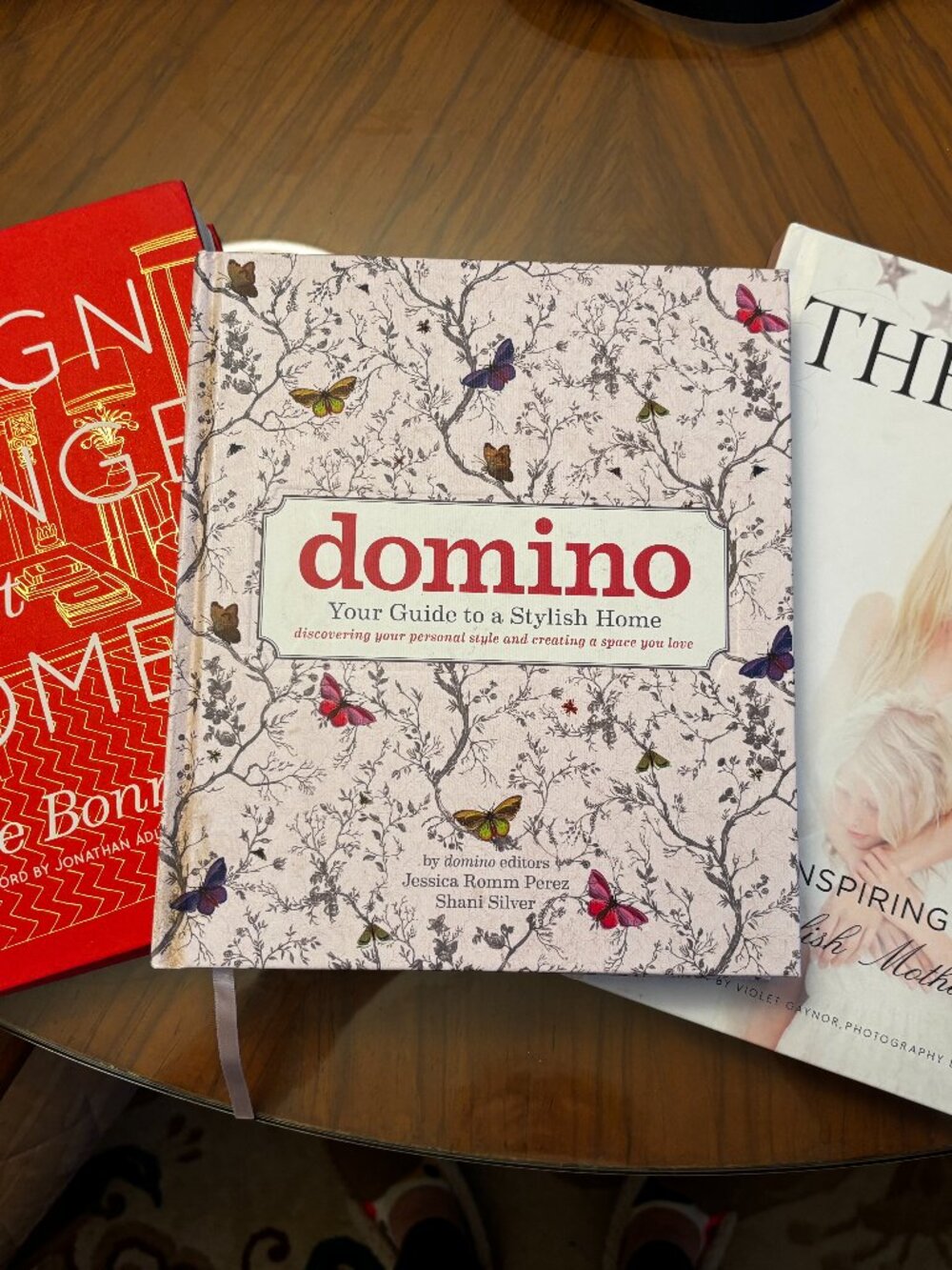 Three style books - The Glow, Design Sponge at Home and Domino